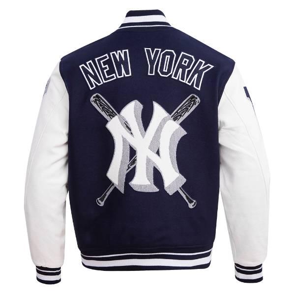 Pro Standard プロスタンダード MLB公式 メンズ アウター バーシティジャケット スタジャン ニューヨーク・ヤンキース NEW YORK YANKEES MASHUP VARSITY JACKETの画像