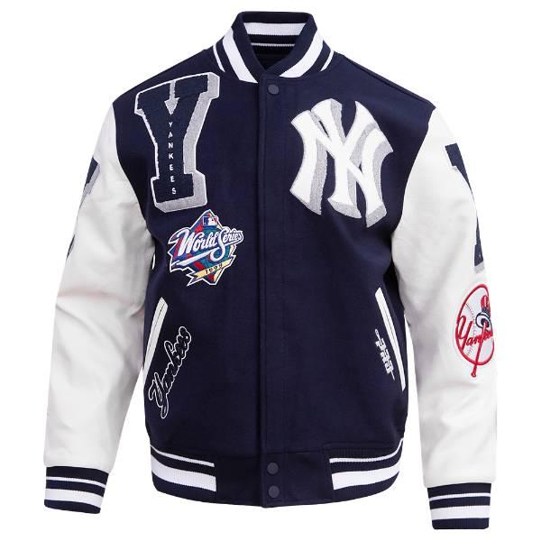 Pro Standard プロスタンダード MLB公式 メンズ アウター バーシティジャケット スタジャン ニューヨーク・ヤンキース NEW YORK YANKEES MASHUP VARSITY JACKETの画像