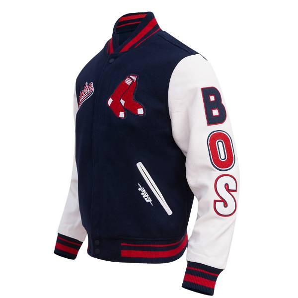 プロスタンダード MLB公式 メンズ アウター バーシティジャケット スタジャン ボストン・レッドソックス 吉田正尚 BOSTON RED SOX SCRIPT TAIL VARSITYの画像