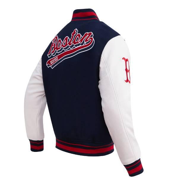 プロスタンダード MLB公式 メンズ アウター バーシティジャケット スタジャン ボストン・レッドソックス 吉田正尚 BOSTON RED SOX SCRIPT TAIL VARSITYの画像