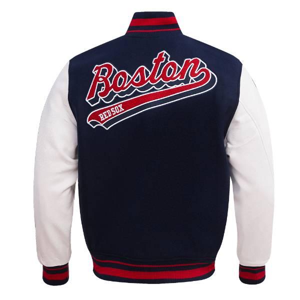 プロスタンダード MLB公式 メンズ アウター バーシティジャケット スタジャン ボストン・レッドソックス 吉田正尚 BOSTON RED SOX SCRIPT TAIL VARSITYの画像