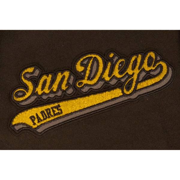 プロスタンダード MLB公式 メンズ アウター バーシティジャケット スタジャン サンディエゴ・パドレス ダルビッシュ有 SAN DIEGO PADRES SCRIPT TAIL VARSITYの画像