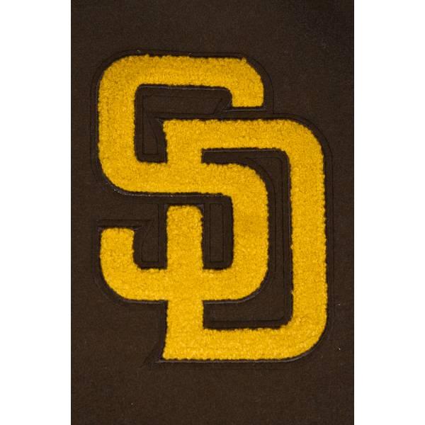 プロスタンダード MLB公式 メンズ アウター バーシティジャケット スタジャン サンディエゴ・パドレス ダルビッシュ有 SAN DIEGO PADRES SCRIPT TAIL VARSITYの画像