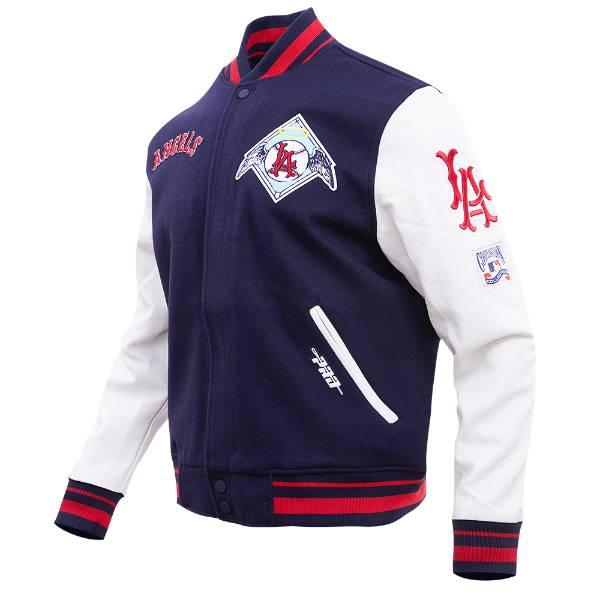 プロスタンダード MLB公式 メンズ アウター ジャケット スタジャン ロサンゼルス・エンゼルス 大谷翔平 LOS ANGELES ANGELS RETRO CLASSIC VARSITY JACKETの画像