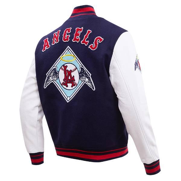 プロスタンダード MLB公式 メンズ アウター ジャケット スタジャン ロサンゼルス・エンゼルス 大谷翔平 LOS ANGELES ANGELS RETRO CLASSIC VARSITY JACKETの画像