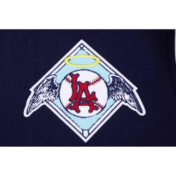 プロスタンダード MLB公式 メンズ アウター ジャケット スタジャン ロサンゼルス・エンゼルス 大谷翔平 LOS ANGELES ANGELS RETRO CLASSIC VARSITY JACKETの画像