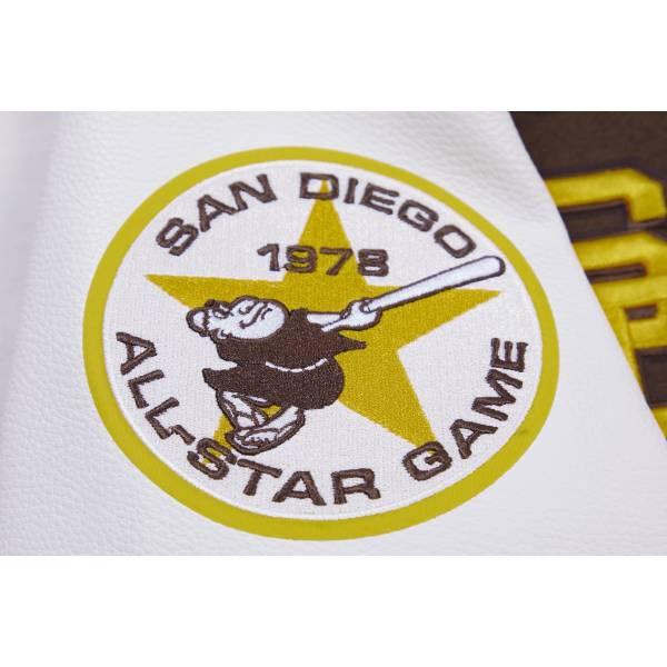 プロスタンダード MLB公式 メンズ アウター ジャケット スタジャン サンディエゴ・パドレス ダルビッシュ有 SAN DIEGO PADRES RETRO CLASSIC VARSITY JACKETの画像