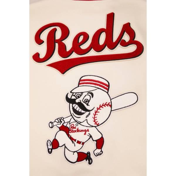 プロスタンダード MLB公式 メンズ アウター バーシティジャケット スタジャン シンシナティ・レッズ CINCINNATI REDS RETRO CLASSIC VARSITY JACKETの画像