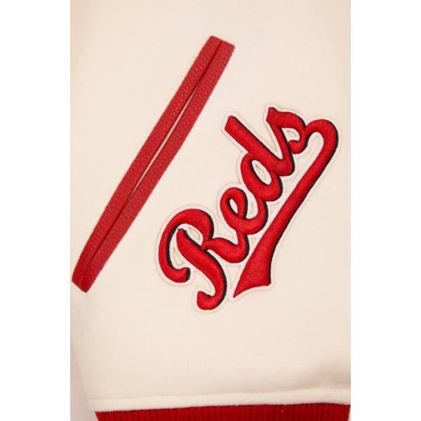 プロスタンダード MLB公式 メンズ アウター バーシティジャケット スタジャン シンシナティ・レッズ CINCINNATI REDS RETRO CLASSIC VARSITY JACKETの画像