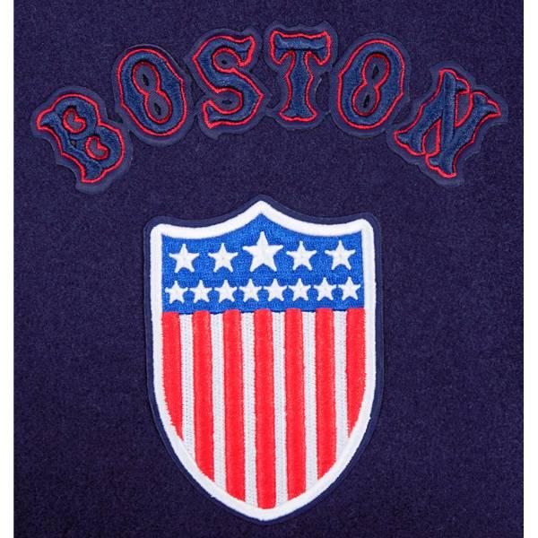 プロスタンダード MLB公式 メンズ アウター バーシティジャケット スタジャン ボストン・レッドソックス 吉田正尚 BOSTON RED SOX RETRO CLASSIC VARSITY JACKETの画像