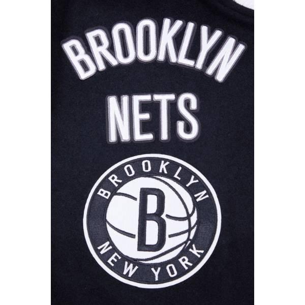 プロスタンダード NBA メンズ アウター ジャケット バーシティジャケット スタジャン ブルックリン・ネッツ BROOKLYN NETS RETRO CLASSIC VARSITY JACKETの画像