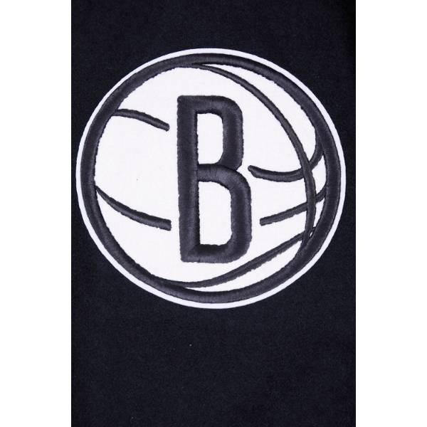 プロスタンダード NBA メンズ アウター ジャケット バーシティジャケット スタジャン ブルックリン・ネッツ BROOKLYN NETS RETRO CLASSIC VARSITY JACKETの画像