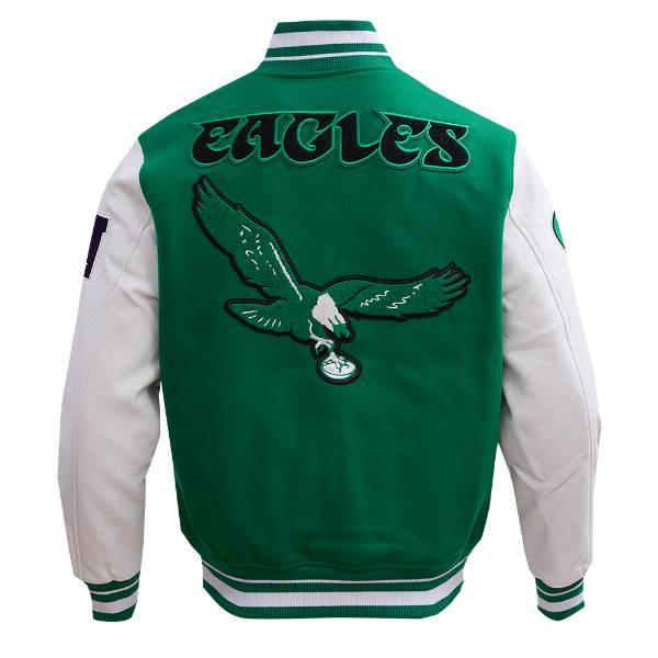 プロスタンダード NFL メンズ アウター ジャケット スタジャン アメフト フィラデルフィア・イーグルス PHILADELPHIA EAGLES RETRO CLASSIC VARSITY JACKETの画像