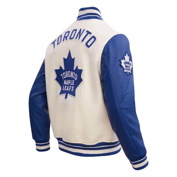 プロスタンダード NHL メンズ アウター バーシティジャケット スタジャン トロント・メープルリーフス TORONTO MAPLE LEAFS RETRO CLASSIC VARSITY JACKETの画像