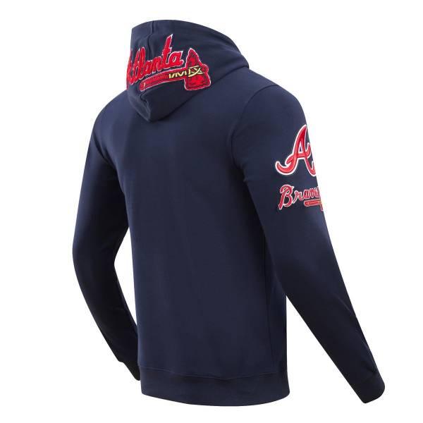 Pro Standard プロスタンダード MLB公式 メンズ パーカー フーディー 長袖トップス アトランタ・ブレーブス ATLANTA BRAVES CLASSIC CHENILLE HOODIE_2