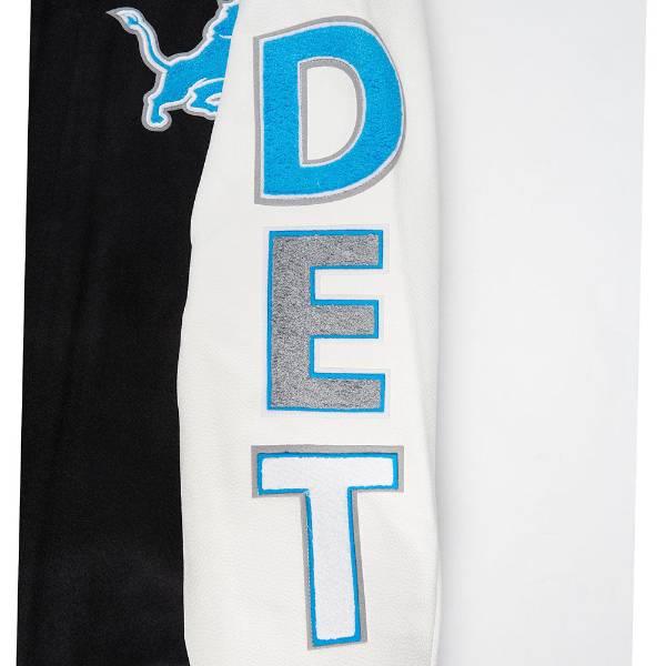 プロスタンダード NFL公式 アメフト メンズ アウター バーシティジャケット スタジャン デトロイト・ライオンズ DETROIT LIONS SCRIPT TAIL RIB WOOL VARSITYの画像
