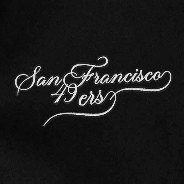 プロスタンダード NFL公式 メンズ アウター ジャケット スタジャン サンフランシスコ・49ERS SAN FRANCISCO 49ERS SUGAR SKULL RIB WOOL VARSITY JACKETの画像