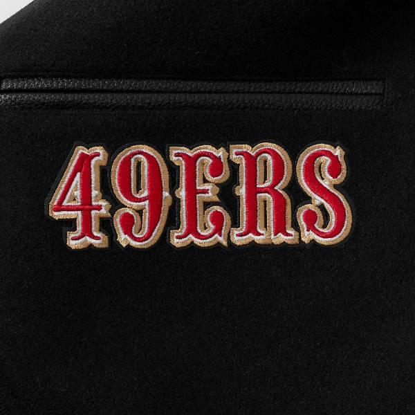 プロスタンダード NFL公式 メンズ アウター ジャケット スタジャン サンフランシスコ・49ERS SAN FRANCISCO 49ERS SUGAR SKULL RIB WOOL VARSITY JACKETの画像