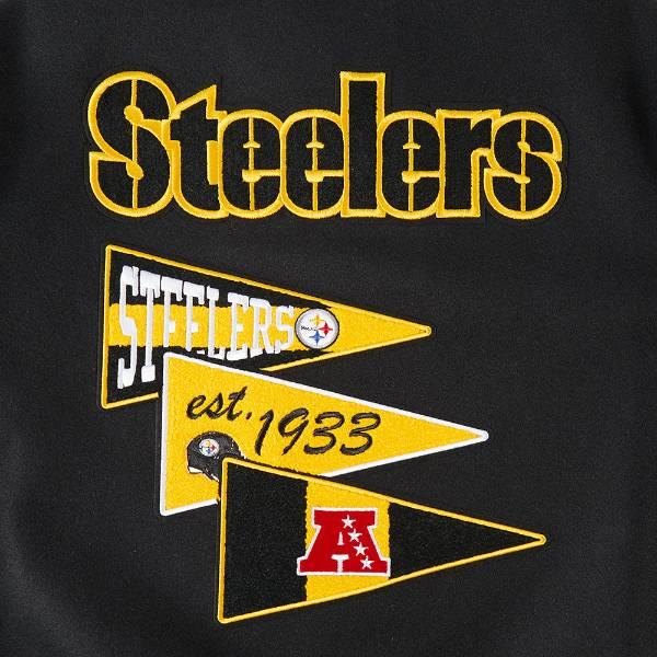 プロスタンダード NFL公式 メンズ アウター ジャケット スタジャン ピッツバーグ・スティーラーズ PITTSBURGH STEELERS TEAM PENNANTS RIB WOOL VARSITY JACKETの画像