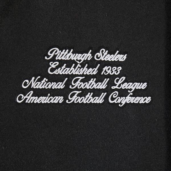 プロスタンダード NFL公式 メンズ アウター ジャケット スタジャン ピッツバーグ・スティーラーズ PITTSBURGH STEELERS TEAM PENNANTS RIB WOOL VARSITY JACKETの画像