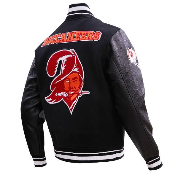 プロスタンダード NFL公式 メンズ アウター ジャケット スタジャン タンパベイ・バッカニアーズ TAMPA BAY BUCCANEERS RETRO CLASSIC RIB WOOL VARSITY JACKETの画像