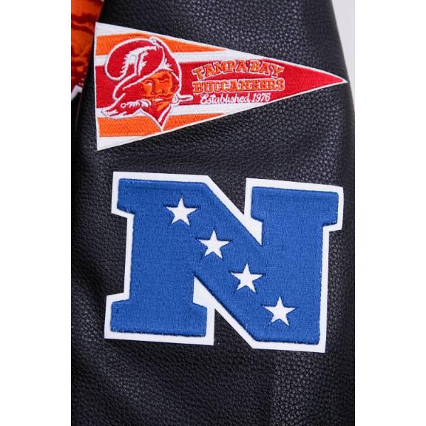 プロスタンダード NFL公式 メンズ アウター ジャケット スタジャン タンパベイ・バッカニアーズ TAMPA BAY BUCCANEERS RETRO CLASSIC RIB WOOL VARSITY JACKETの画像