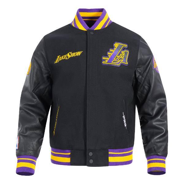 プロスタンダード NBA公式 メンズ アウター ジャケット スタジャン ロサンゼルス・レイカーズ レブロン 八村塁 LOS ANGELES LAKERSの画像