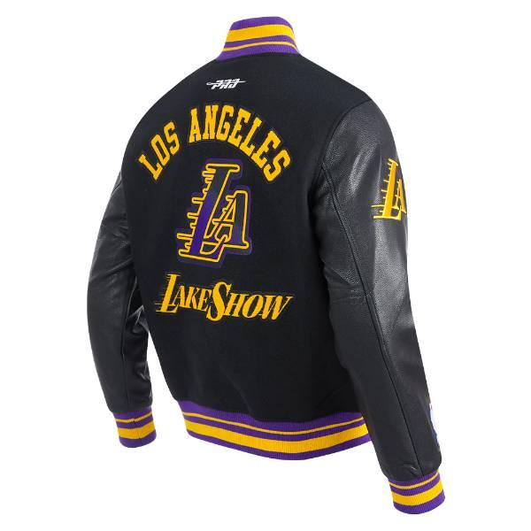 プロスタンダード NBA公式 メンズ アウター ジャケット スタジャン ロサンゼルス・レイカーズ レブロン 八村塁 LOS ANGELES LAKERSの画像
