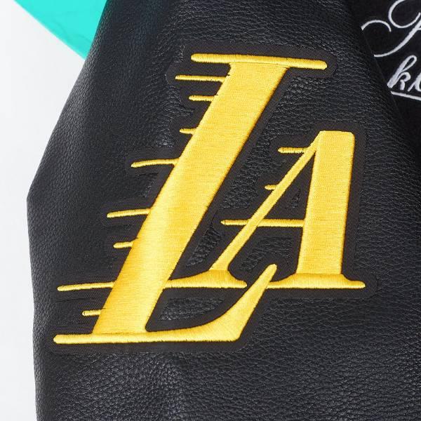 プロスタンダード NBA公式 メンズ アウター ジャケット スタジャン ロサンゼルス・レイカーズ レブロン 八村塁 LOS ANGELES LAKERS SUGAR SKULL VARSITY JACKETの画像