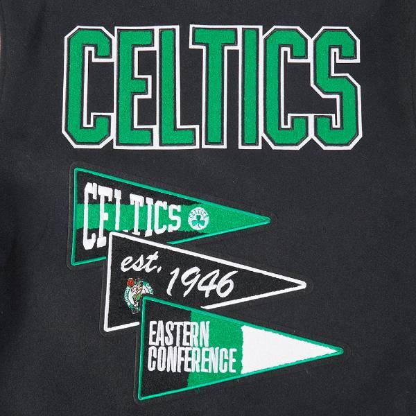 プロスタンダード NBA公式 メンズ アウター ジャケット スタジャン ジャンパー ボストン・セルティックス BOSTON CELTICS TEAM PENNANTS VARSITY JACKETの画像