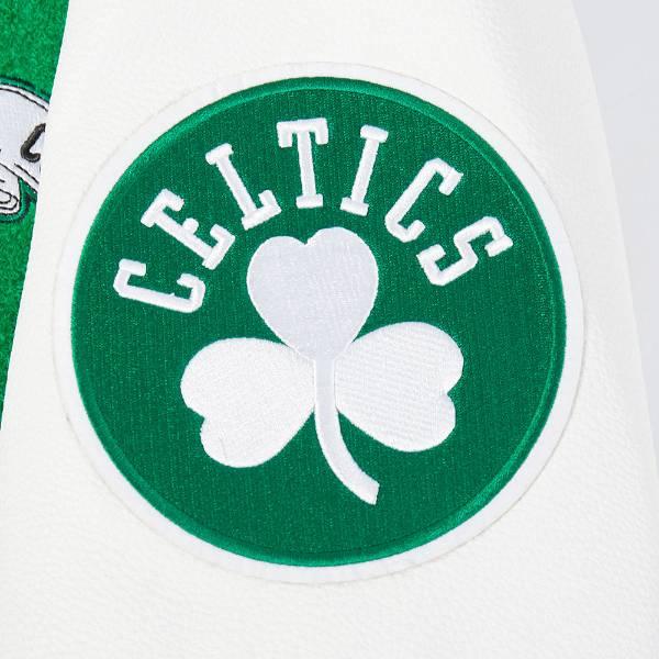 プロスタンダード NBA公式 メンズ アウター ジャケット スタジャン ジャンパー ボストン・セルティックス BOSTON CELTICS TEAM PENNANTS VARSITY JACKETの画像