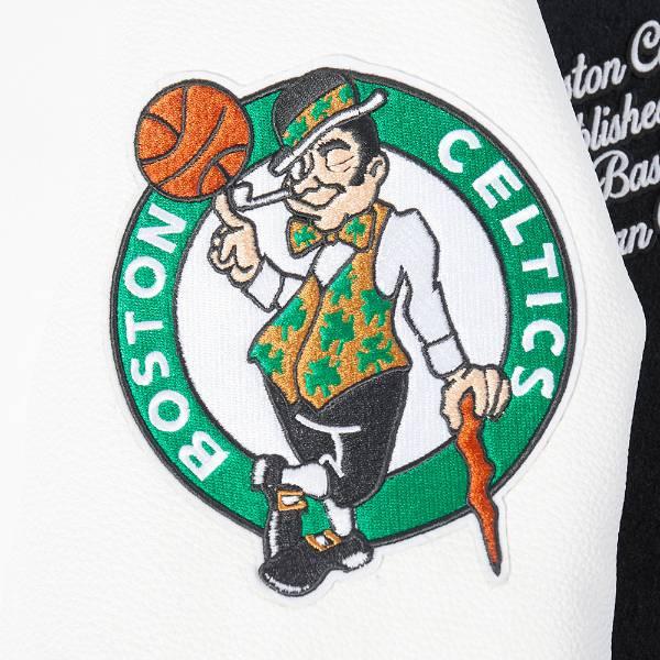プロスタンダード NBA公式 メンズ アウター ジャケット スタジャン ジャンパー ボストン・セルティックス BOSTON CELTICS TEAM PENNANTS VARSITY JACKETの画像