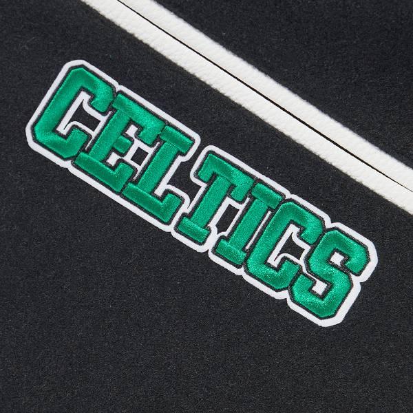 プロスタンダード NBA公式 メンズ アウター ジャケット スタジャン ジャンパー ボストン・セルティックス BOSTON CELTICS TEAM PENNANTS VARSITY JACKETの画像