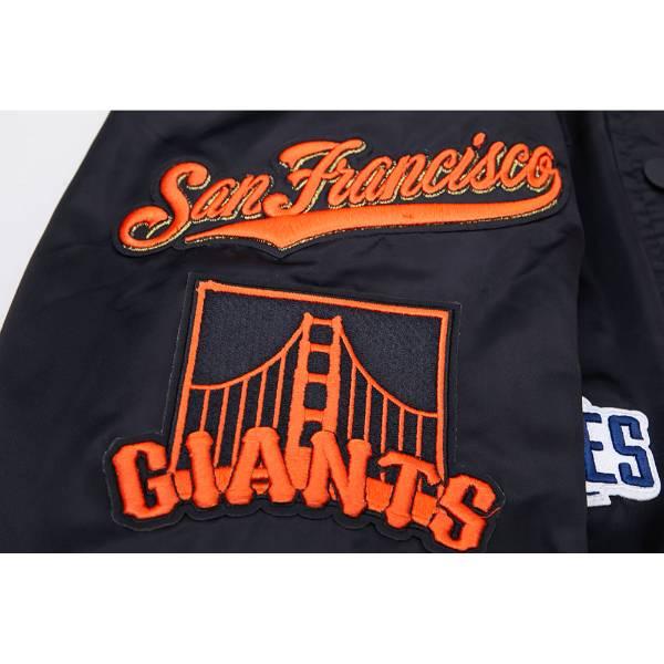 プロスタンダード MLB公式 メンズ ナイロンジャケット スタジャン