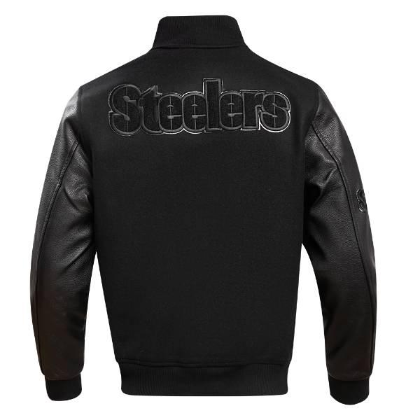 Pittsburgh Steelers スタジャン 黒　アメフトNFL プロスタンダード NFL公式 メンズ アウター スタジャン ジャケット