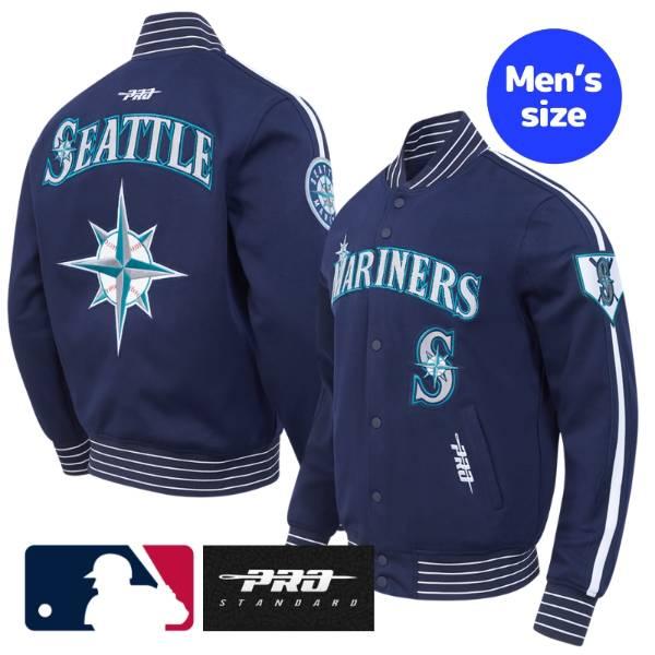 MLB公式 メンズ アウター ジャケット スタジャン ジャケット プロスタンダード イチロー シアトル・マリナーズ SEATTLE MARINERS