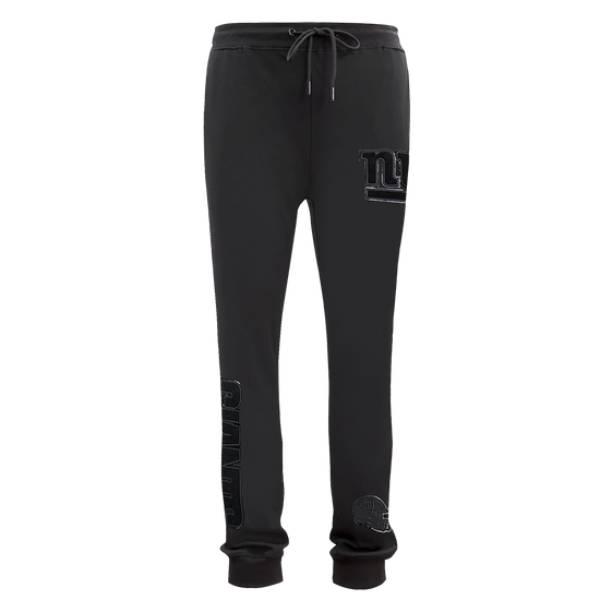 NFL公式 メンズ スウェットパンツ ジョガーパンツ ボトムス プロスタンダード Pro Standard ニューヨーク・ジャイアンツ NEW YORK GIANTS TRIPLE BLACK JOGGER_2