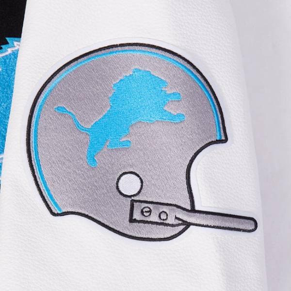 NFL公式 メンズ アウター スタジャン ジャケット ジャンパー プロスタンダード デトロイト・ライオンズ DETROIT LIONSの画像