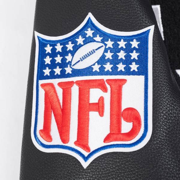 NFL公式 メンズ アウター スタジャン ジャケット ジャンパー プロスタンダード ラスベガス・レイダース LAS VEGAS RAIDERSの画像