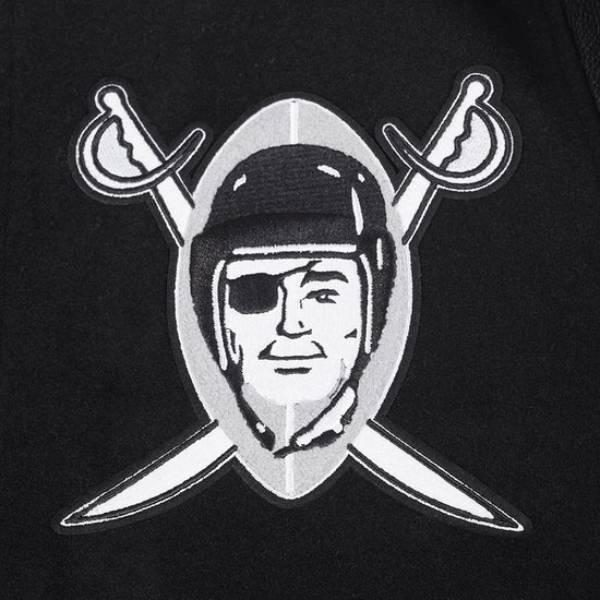 NFL公式 メンズ アウター スタジャン ジャケット ジャンパー プロスタンダード ラスベガス・レイダース LAS VEGAS RAIDERSの画像