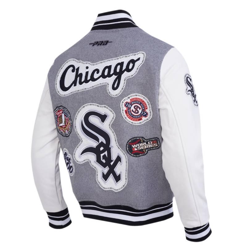 MLB公式 正規品 メンズ アウター スタジャン ジャケット シカゴ・ホワイトソックス CHICAGO WHITE SOXの画像