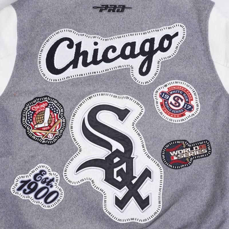 MLB公式 正規品 メンズ アウター スタジャン ジャケット シカゴ・ホワイトソックス CHICAGO WHITE SOXの画像
