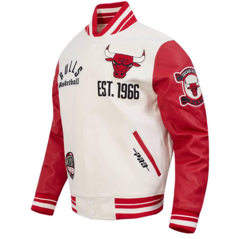 NBA公式 正規品 メンズ アウター スタジャン ジャケット シカゴ・ブルズ CHICAGO BULLSの画像