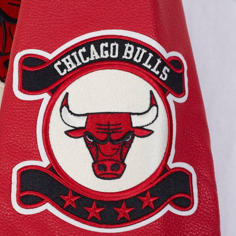 NBA公式 正規品 メンズ アウター スタジャン ジャケット シカゴ・ブルズ CHICAGO BULLSの画像