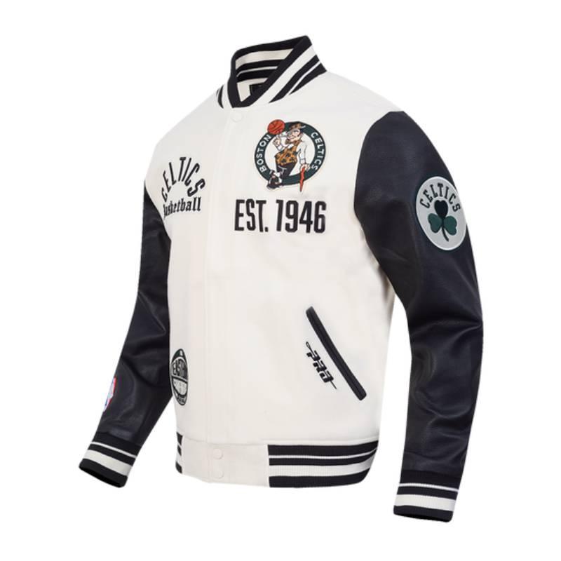NBA公式 正規品 メンズ アウター スタジャン ジャケット ボストン・セルティックス ジェイソン・テイタム BOSTON CELTICSの画像