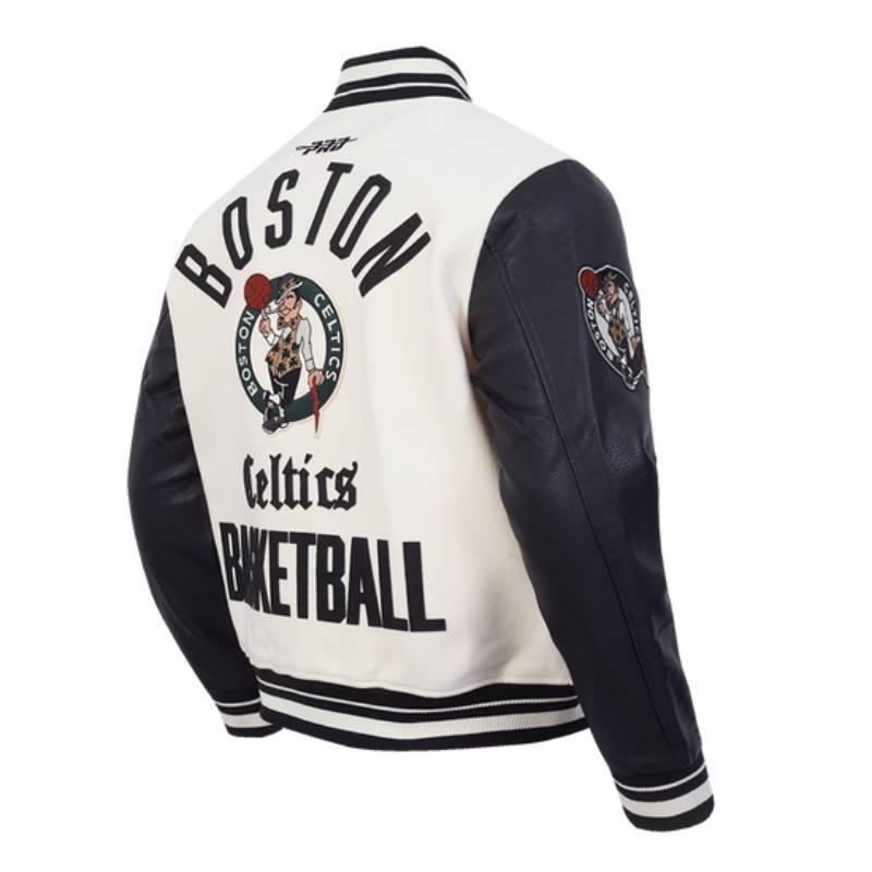 NBA公式 正規品 メンズ アウター スタジャン ジャケット ボストン・セルティックス ジェイソン・テイタム BOSTON CELTICSの画像