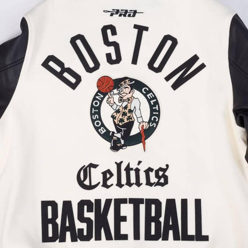NBA公式 正規品 メンズ アウター スタジャン ジャケット ボストン・セルティックス ジェイソン・テイタム BOSTON CELTICSの画像