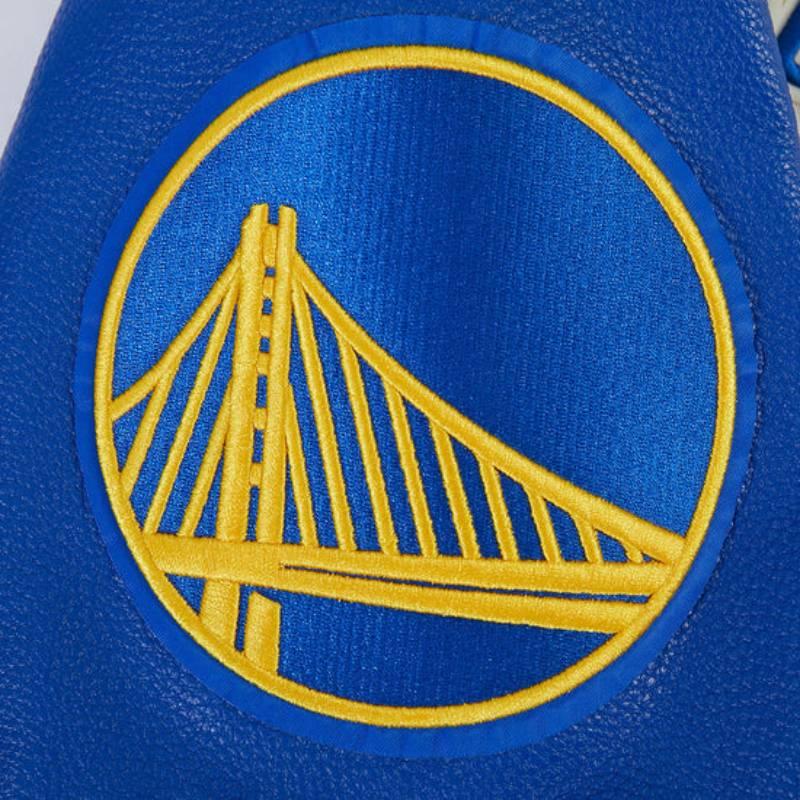 NBA公式 正規品 メンズ アウター スタジャン ジャケット ゴールデンステイト・ウォリアーズ ステフィン・カリー GOLDEN STATE WARRIORSの画像