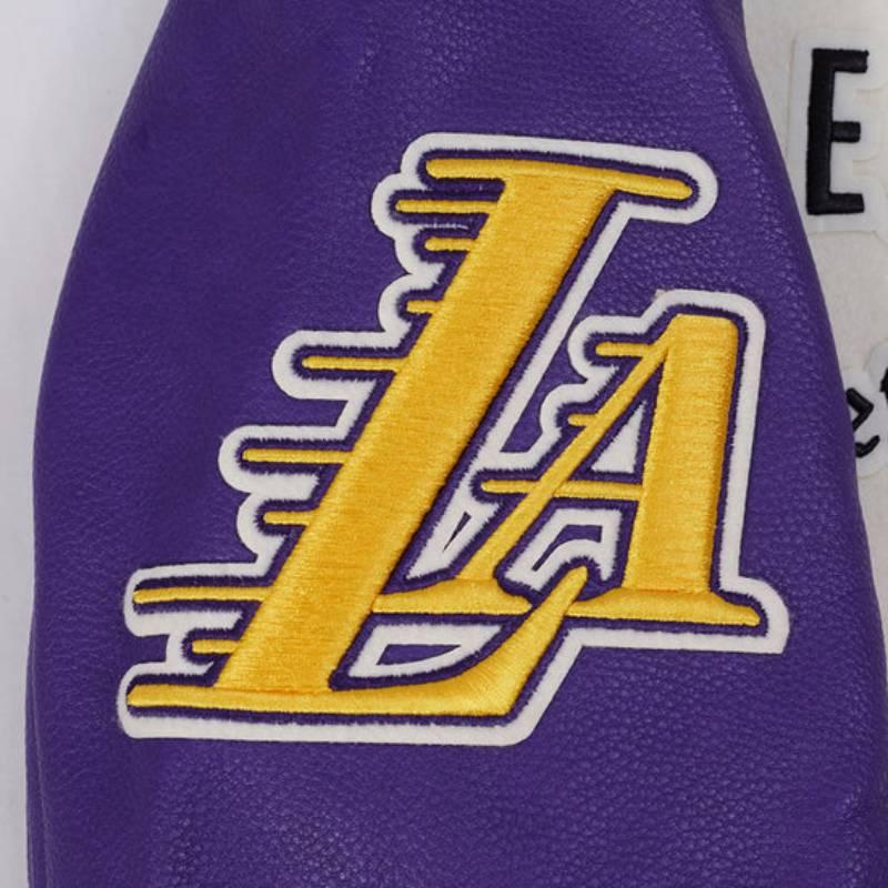 NBA公式 正規品 メンズ アウター スタジャン ジャケット ロサンゼルス・レイカーズ レブロン・ジェームズ 八村塁 ルカ・ドンチッチ LOS ANGELES LAKERSの画像