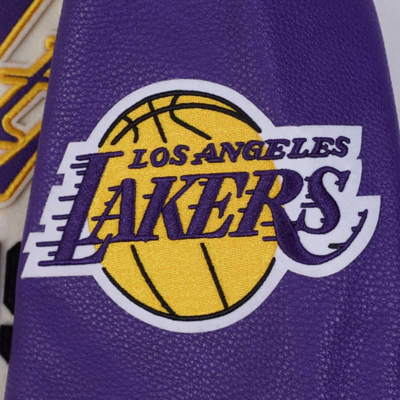 NBA公式 正規品 メンズ アウター スタジャン ジャケット ロサンゼルス・レイカーズ レブロン・ジェームズ 八村塁 ルカ・ドンチッチ LOS ANGELES LAKERSの画像